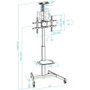 TooQ Soporte de Suelo Inclinable con Ruedas FS1184M-B para TV de 35-70" / hasta 70kg